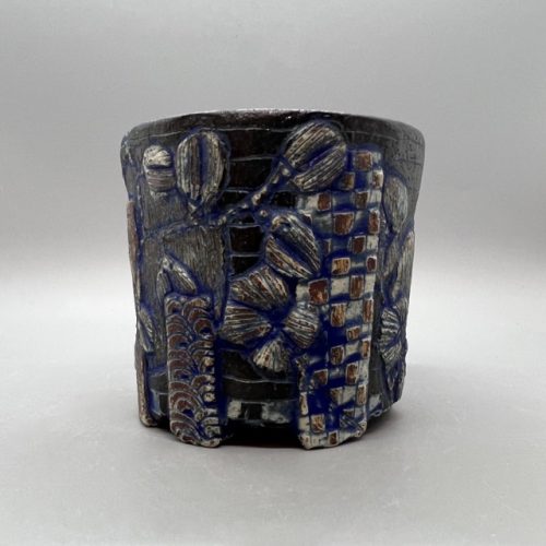 Blue Carved Mug - Image 4