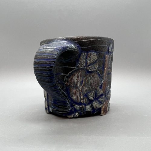 Blue Carved Mug - Image 2