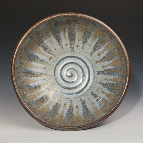 Peacock Blue Serving Bowl - Image 3