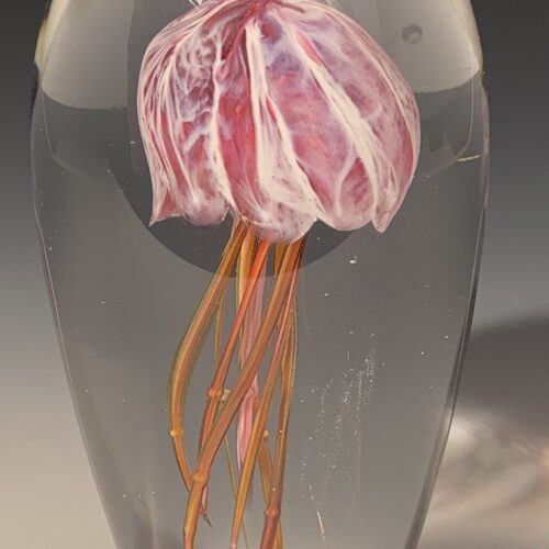 Glass Jellyfish Sculpture/Paper Weight - Image 2