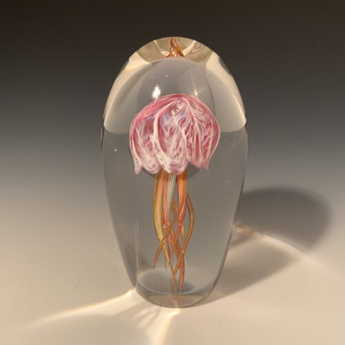 Glass Jellyfish Sculpture/Paper Weight - Image 3