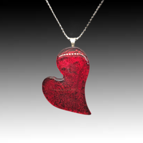 Glass Heart Pendant