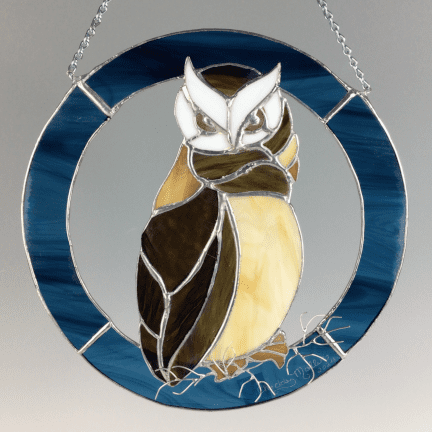 Owl Stained Glass