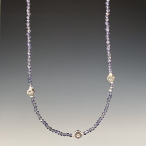 Iolite Seed Bead Necklace