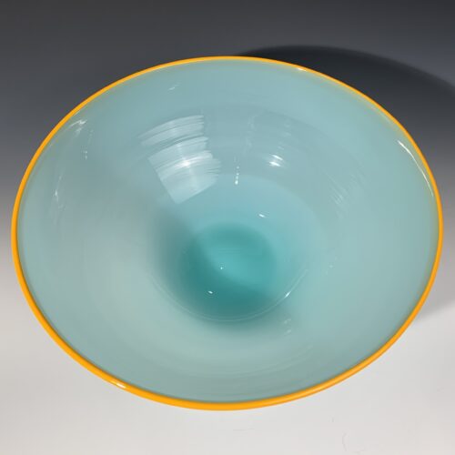 Large Hand Blown Glass Bowl - Image 4