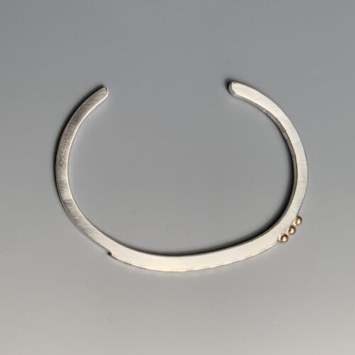 Sterling and 14K Gold Cuff - Image 4