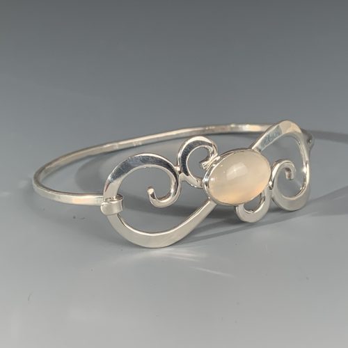 Sterling Silver and Moonstone Bracelet - Image 3