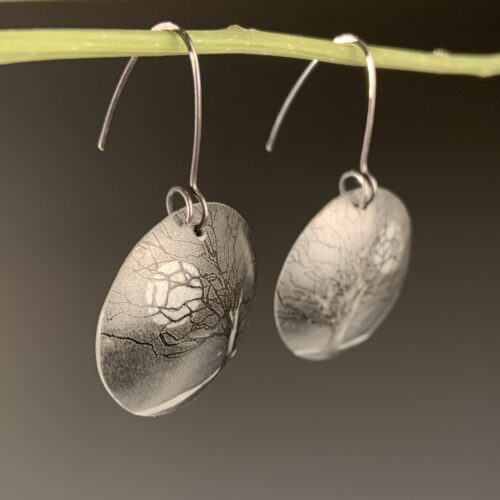 Hand-Drawn Tree Earrings - Image 2