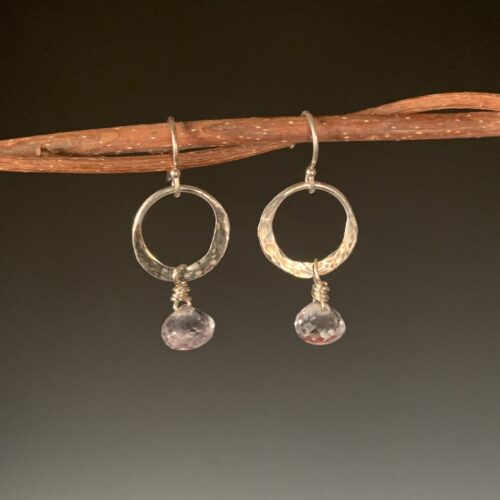 Sterling Earrings with Mystic Quartz