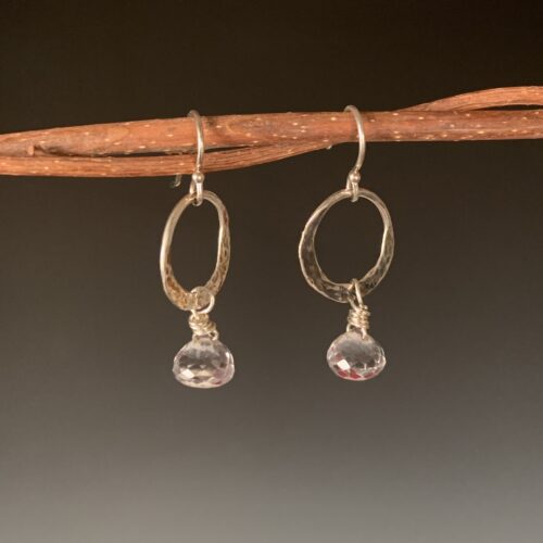 Sterling Earrings with Mystic Quartz - Image 3