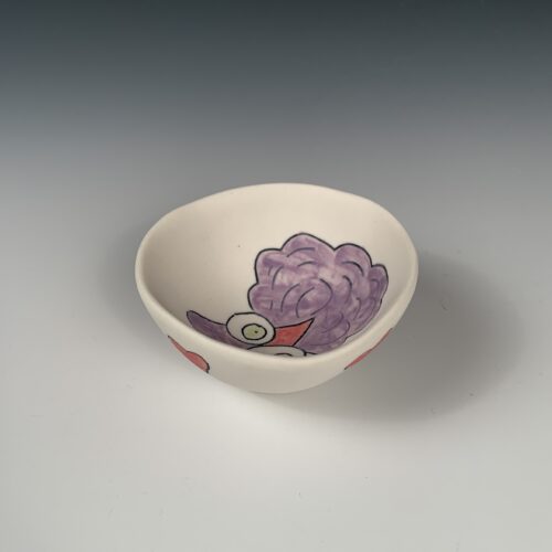 Little Bowl with Purple Bird - Image 4