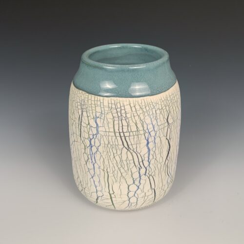 Small Crack-Textured Vase - Image 3