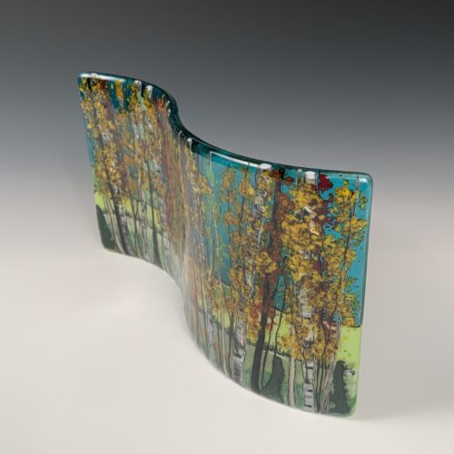 Fall Birch Grove Glass Wave - Image 3
