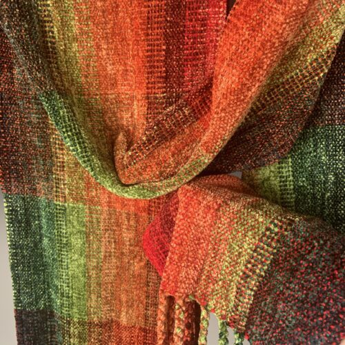 "Autumn Harvest" Chenille Scarf - Image 2