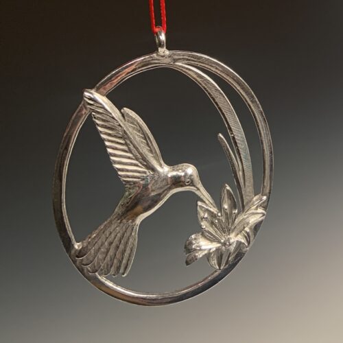 Pewter Hummingbird Ornament