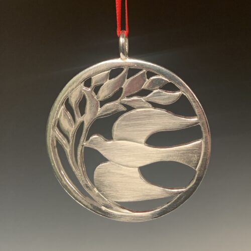 Pewter "Elusive Dove" Ornament