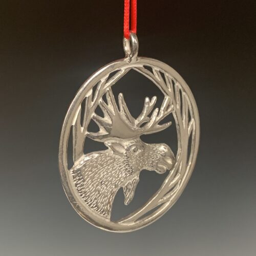 Pewter "Majestic Moose" Ornament - Image 2