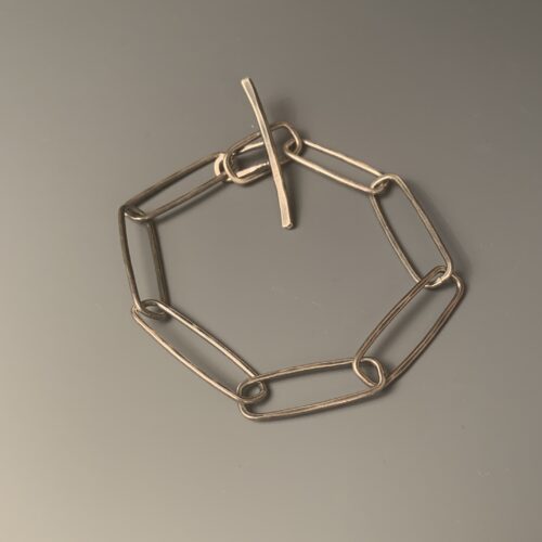 Hand Forged Sterling Silver Bracelet - Image 4