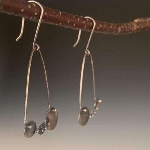 Oxidized "Treble" Earrings - Image 2