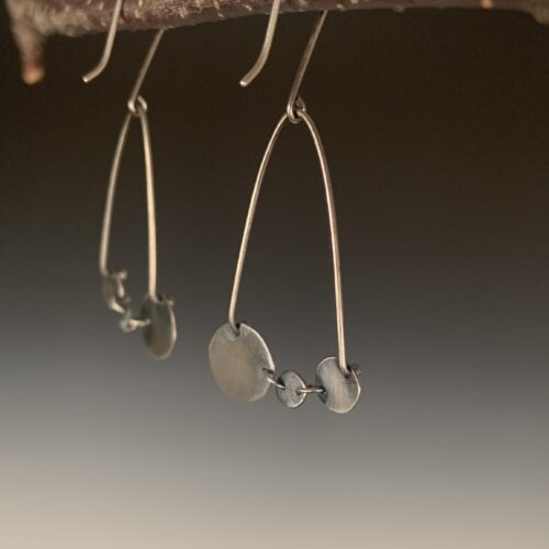 Oxidized "Treble" Earrings - Image 3