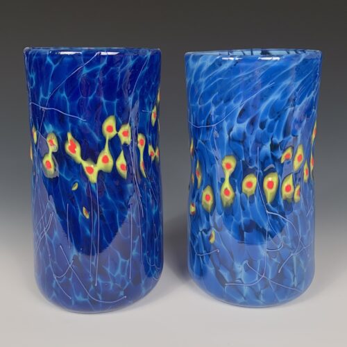 Blue Handblown Glass Tumbler - Image 3
