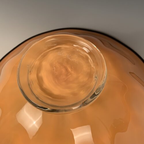 Tangerine Handblown Glass Bowl - Image 3