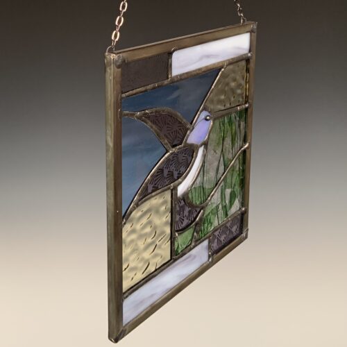 Small Stained Glass with Hummingbird - Image 3