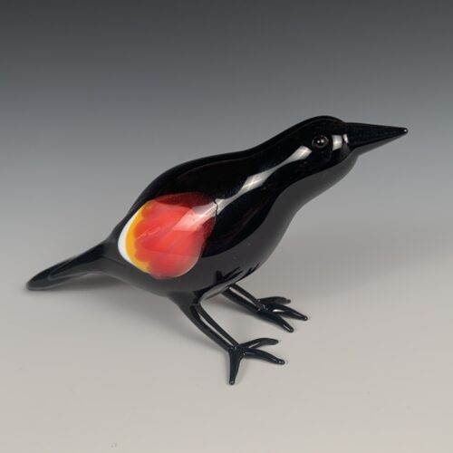 Glass Red-Winged Blackbird - Image 3
