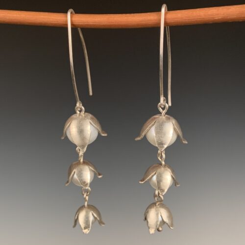 Lily of the Valley Earrings with Pearls