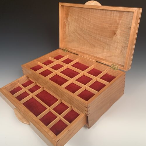 Flowers and Hummingbird Jewelry Box - Image 3