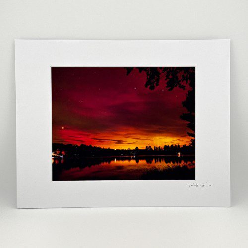 Scarlet Reflections Photographic Print