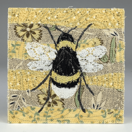 Fabric Collage - Bumblebee