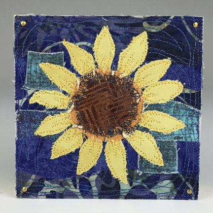 Fabric Collage - Sunflower