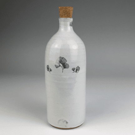 Corked Ginko Leaf Bottle