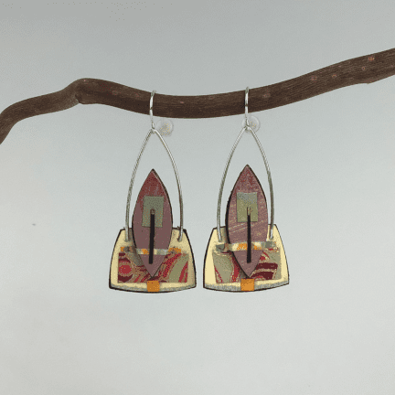Paper Collage Earrings