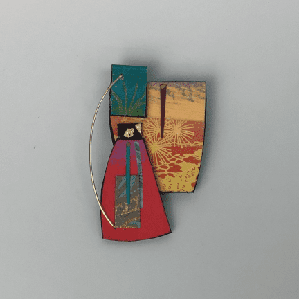 Paper Collage Pin
