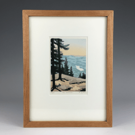 “The Overlook" Framed Woodblock Print