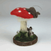 Felted "Fungi Mice" Figurine