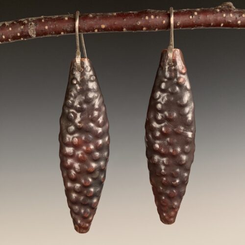 Copper Repousse Earrings