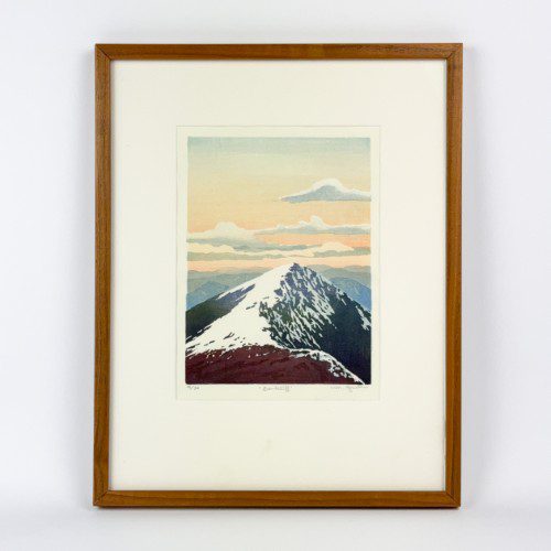 "Bondcliff" Framed Woodblock Print