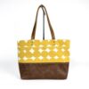 Carryall Tote in Mustard Dot