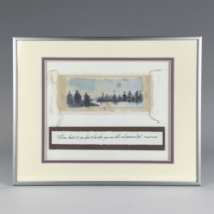 Framed Mixed Media "Tell Me..."