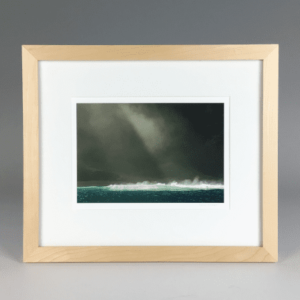 "Sun on Wave" Framed Photograph