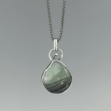 Iron Furnace Slag Necklace