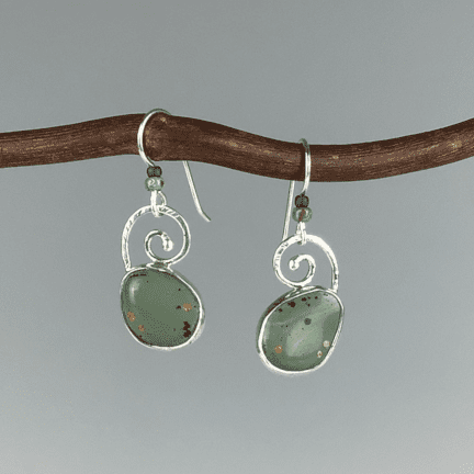 Iron Furnace Slag Earrings