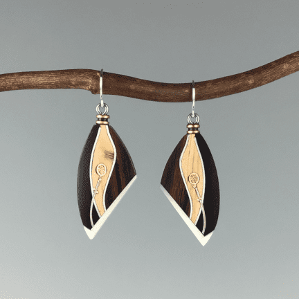 Recycled Aluminum Can & Violin Earrings
