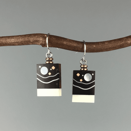 Recycled Aluminum Can Earrings
