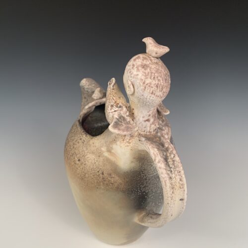 Sculptural Pouring Vessel with Birds - Image 5