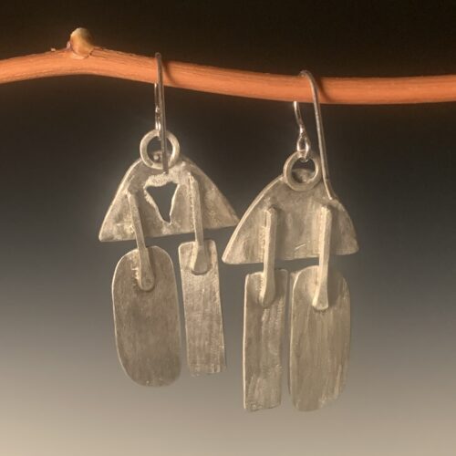Amazonite and Sterling Earrings - Image 3