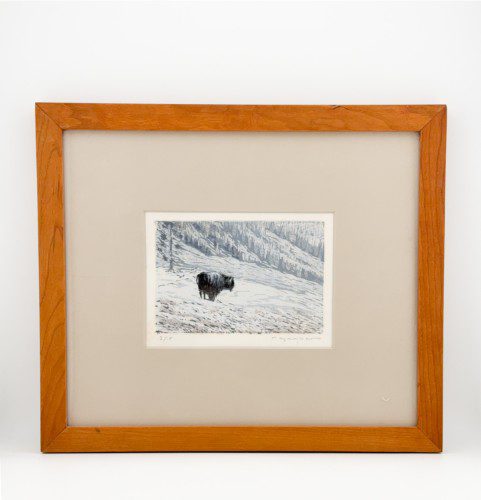 "Bison" Woodcut Print